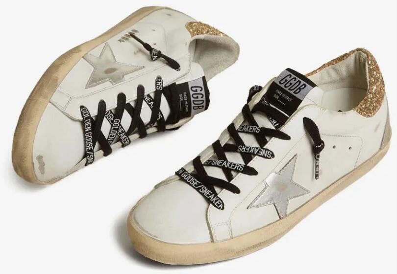 Golden Goose Superstar Sneakers met Glitterdetail White Dames - Foto 9