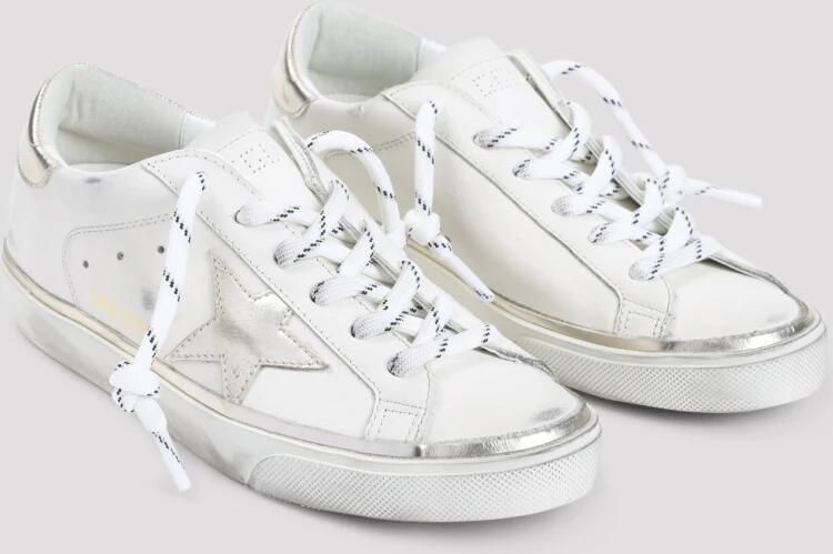 Golden Goose Super Star Witte Koeienleren Sneakers