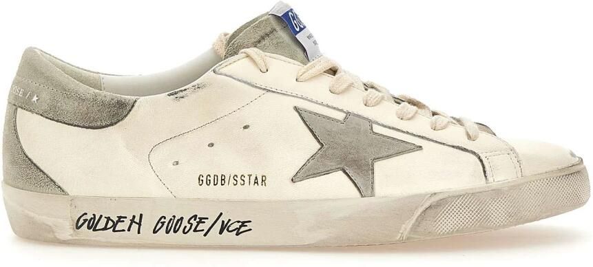 Golden Goose Super-Star Nappa Upper Nabuk Star Sue Tong Heel White Heren - Foto 9