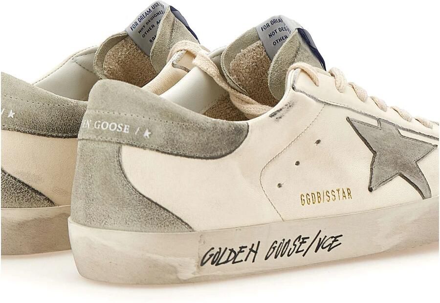 Golden Goose Super-Star Nappa Upper Nabuk Star Sue Tong Heel White Heren - Foto 5