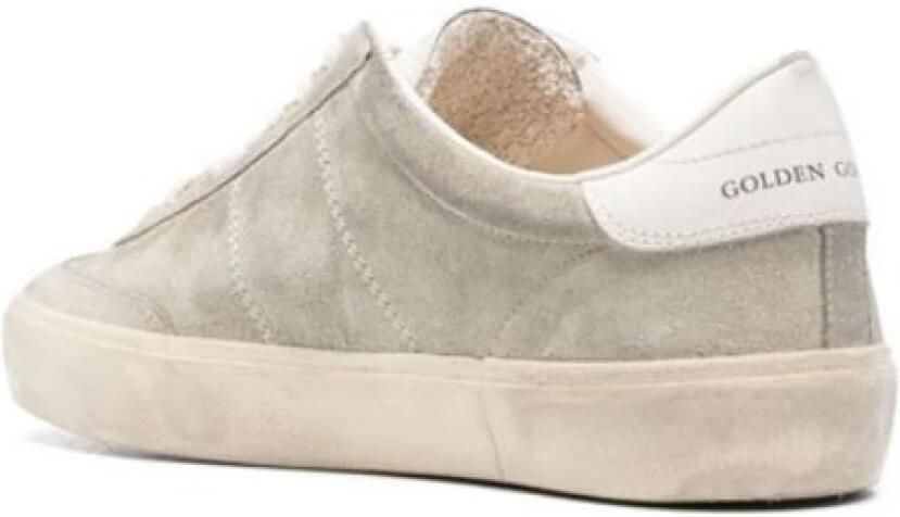 Golden Goose Taupe Grijze Platte Schoenen