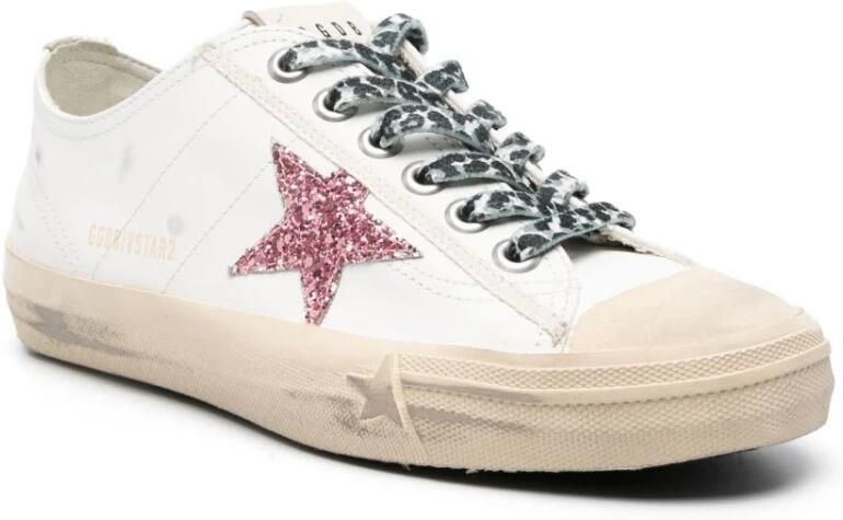 Golden Goose Glitter Ster Leren Mand White Dames - Foto 4