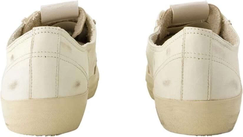 Golden Goose V-Star 2 Sneakers Leer Dirty White Zwart White Heren - Foto 2