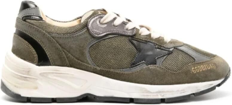 Golden Goose Vader-Ster Sneakers Olijfgroen Multicolor