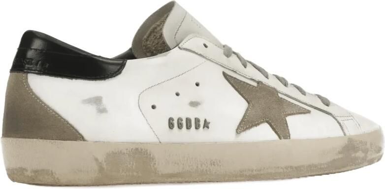 Golden Goose Vintage Stijl Sneakers Wit Zwart