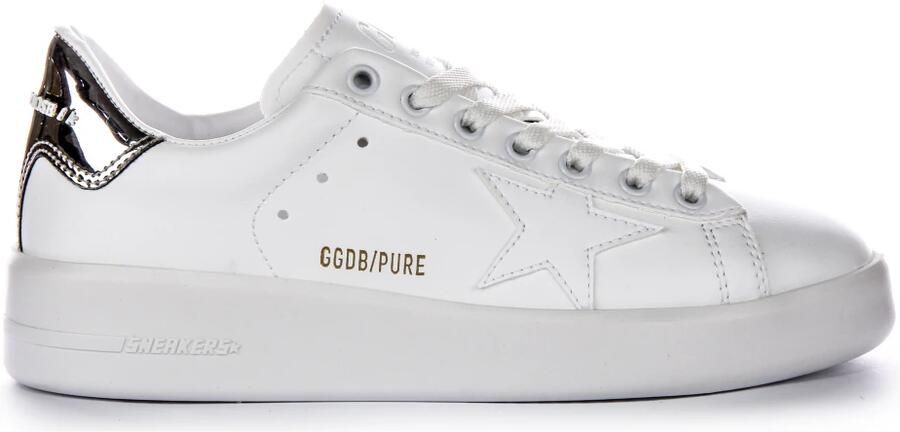 Golden Goose Witte Ster Sneakers Veters Ronde Neus White - Foto 2