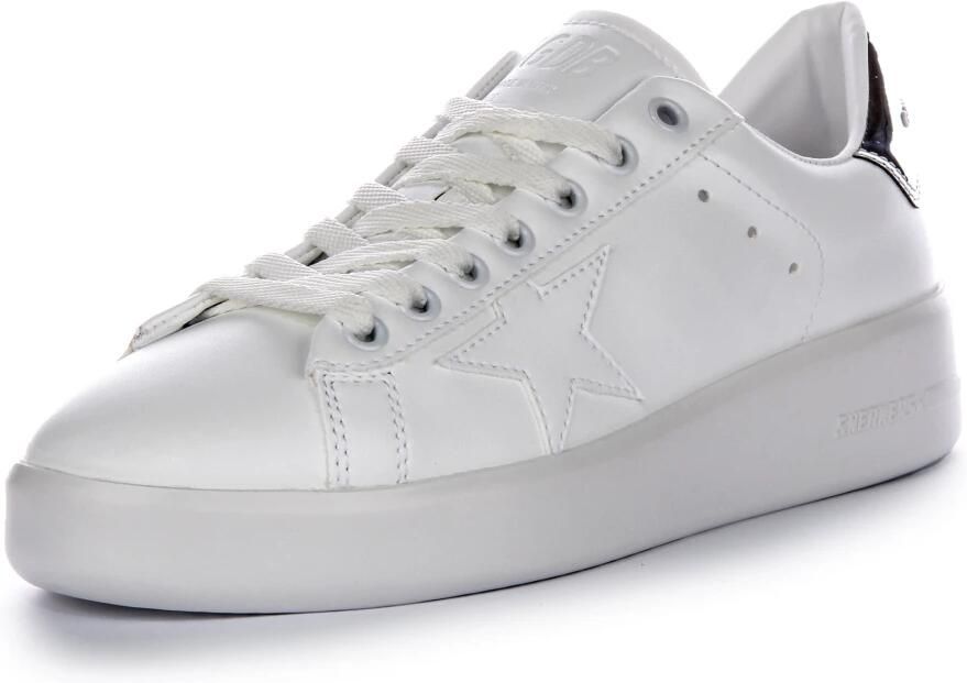 Golden Goose Witte Ster Sneakers Veters Ronde Neus White