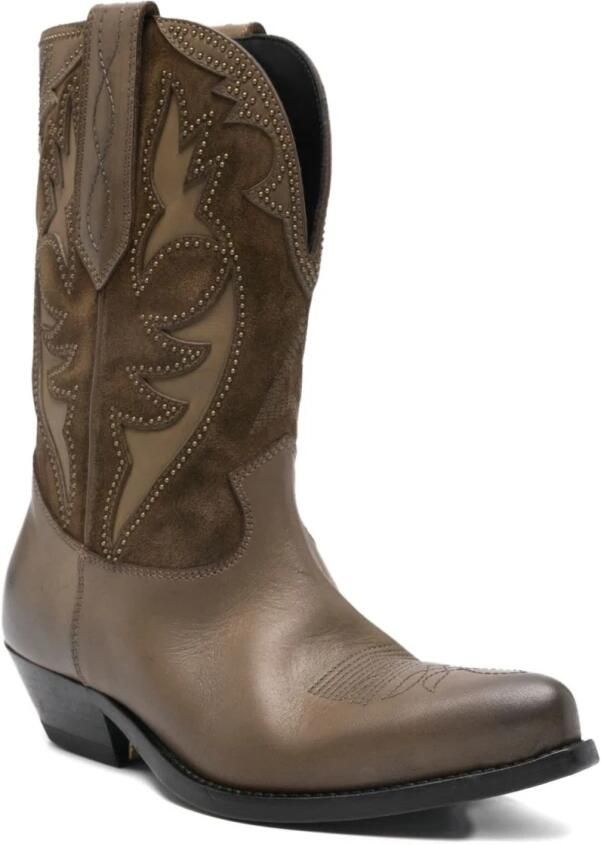 Golden Goose Wish Star Leren Laarzen