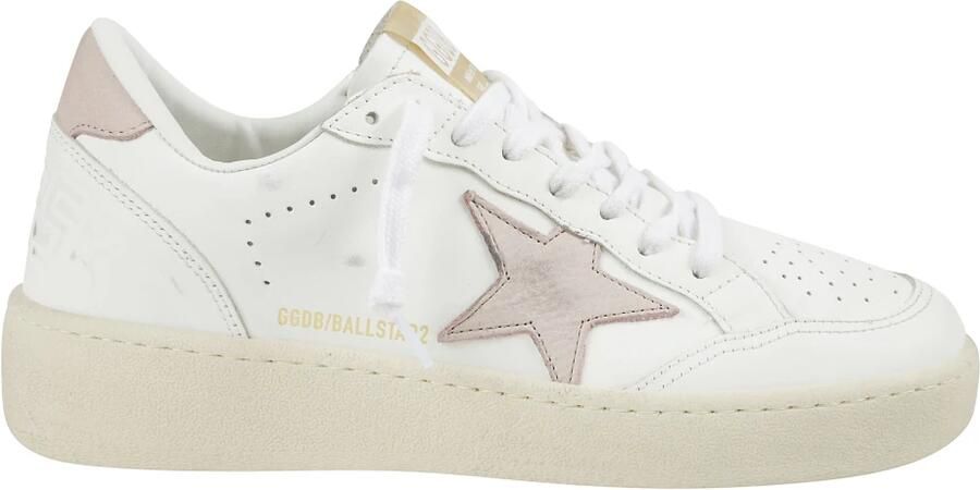 Golden Goose Low-Top Sneakers Perforated White Leather Ballstar Sneakers in wit - Foto 2