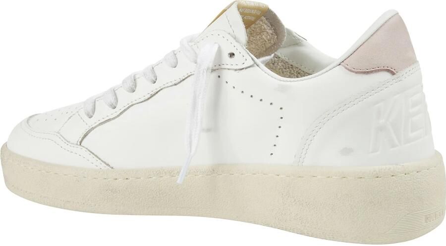 Golden Goose Low-Top Sneakers Perforated White Leather Ballstar Sneakers in wit