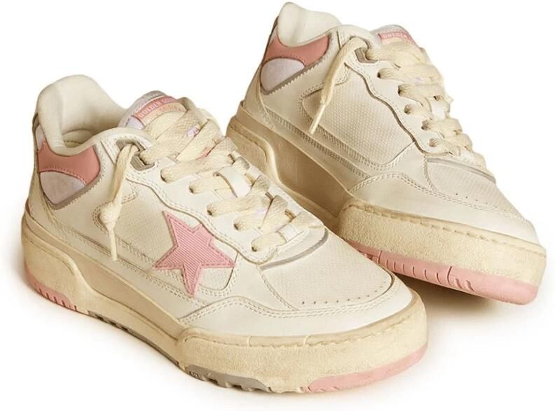 Golden Goose Witte Leren Veterschoenen