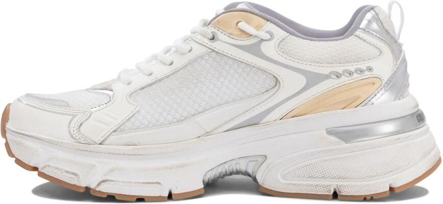 Golden Goose Witte Sneakers Dikke Zool Metalen Details