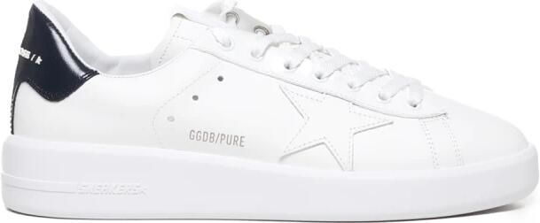 Golden Goose Witte Blauwe Pure Star Leren Bovenkant en Glanzende Leren Hak Wit Heren - Foto 5
