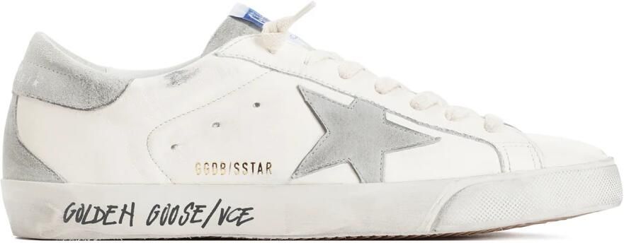 Golden Goose Super-Star Nappa Upper Nabuk Star Sue Tong Heel White Heren - Foto 14