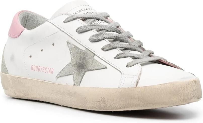 Golden Goose Sneakers met versleten effect en sterrenlogo Beige Dames