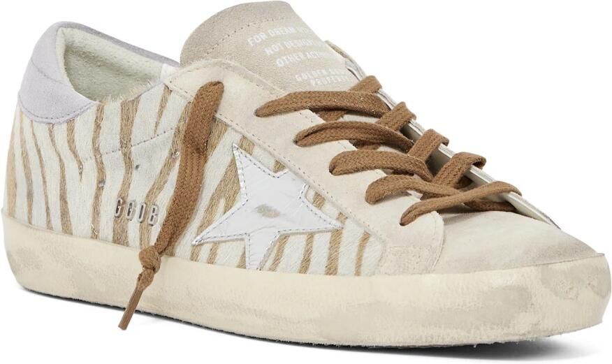 Golden Goose Zebra Superstar Sneakers