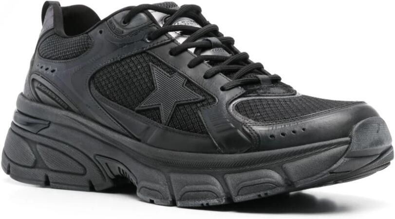 Golden Goose Zwarte Mesh Sneakers met Chunky Rubberen Zool