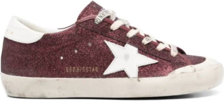 Golden Goose Gouden Ster Sneakers Bordeaux Italië