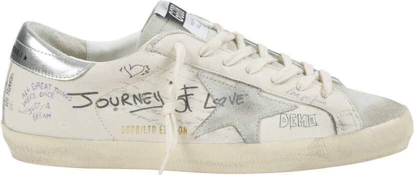 Golden Goose Grafisch versierde Super-Star sneakers met gewatteerde enkel