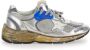 Golden Goose Iconische Ster Leren Dad Sneakers Versleten Effect Multicolor Dames - Thumbnail 9