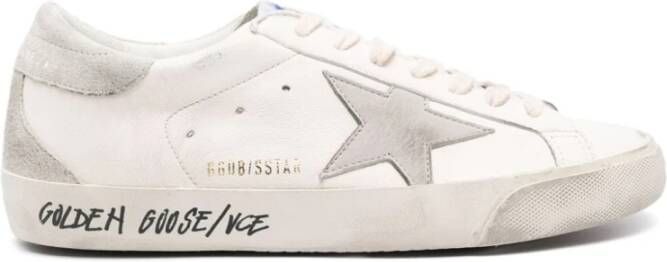 Golden Goose Grijze Super-Star Sneakers Multicolor Heren