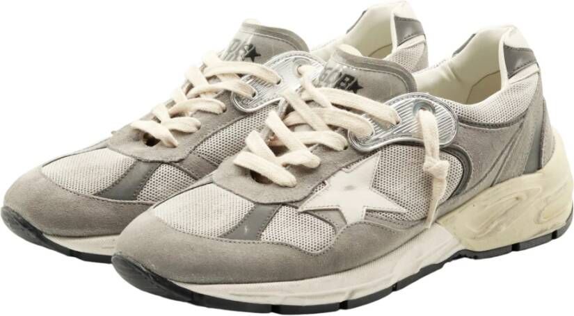 Golden Goose Grijze Zilveren Witte Running Dad Sneaker Gray Heren