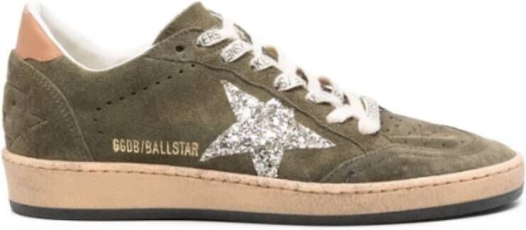 Golden Goose Groene Olijf Sneakers Ster Ontwerp