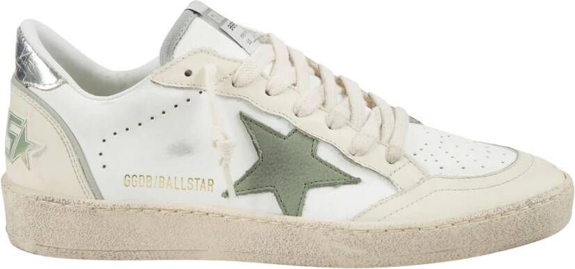 Golden Goose Groene Ster Leren Sneakers