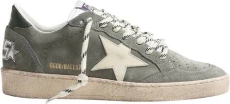 Golden Goose Groene Suede Ballstar Sneakers