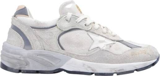 Golden Goose Witte Mesh Sneakers met Zijdelingse Ster Applicatie White