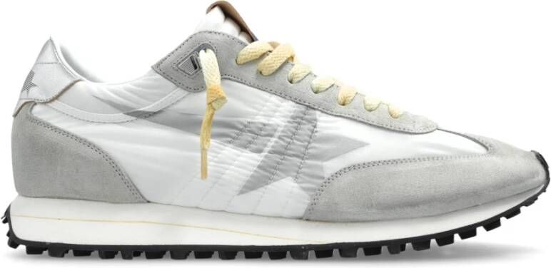 Golden Goose Sterren Gedrukte Sneakers Beige Heren