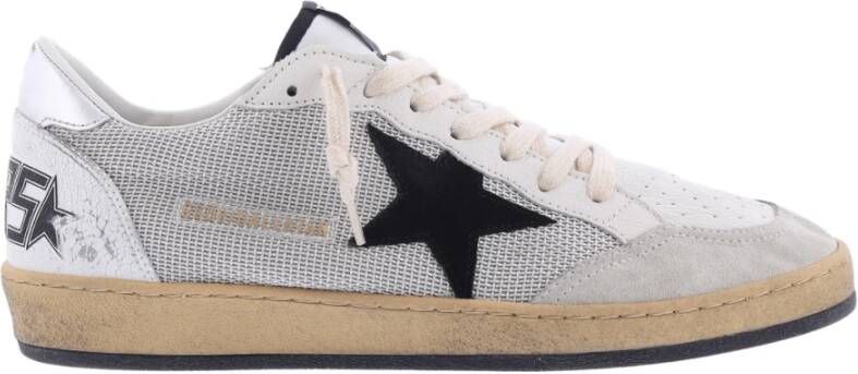 Golden Goose Grijze Sneakers met Net Bovenwerk en Gelamineerde Hak Gray Heren