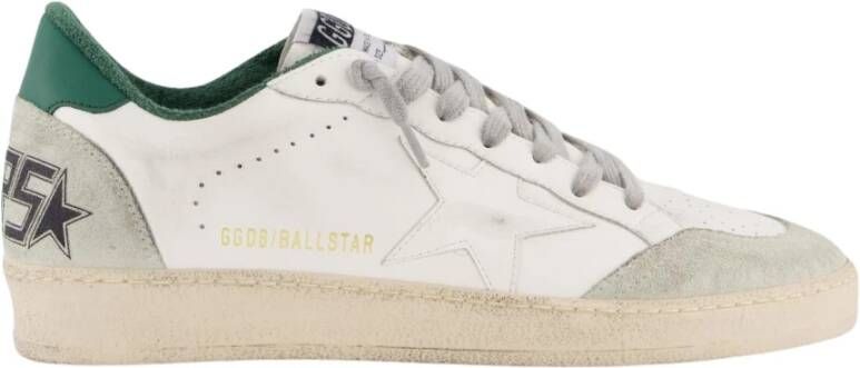 Golden Goose Sneakers van gebruikt-effect leer met contrasterende details White Heren