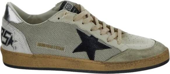 Golden Goose Grijze Sneakers met Net Bovenwerk en Gelamineerde Hak Gray Heren