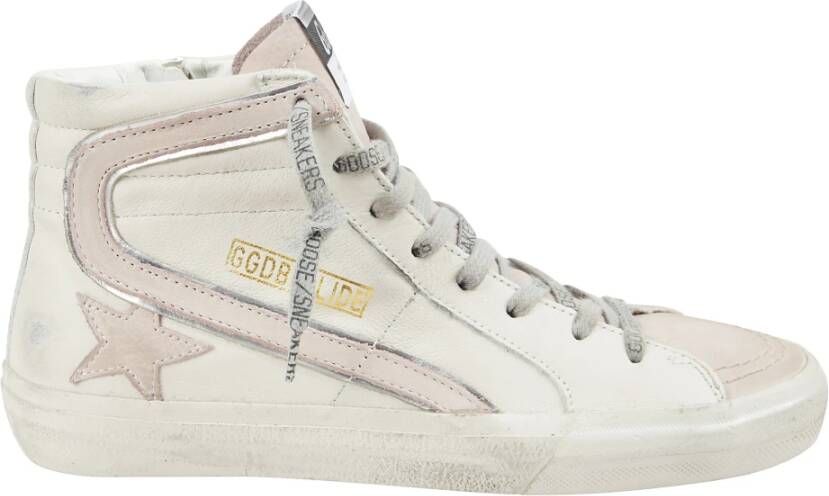Golden Goose High Top Suède Roze Ster Sneakers