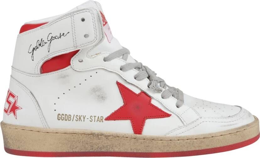 Golden Goose Hoge Sneakers College Stijl Wit