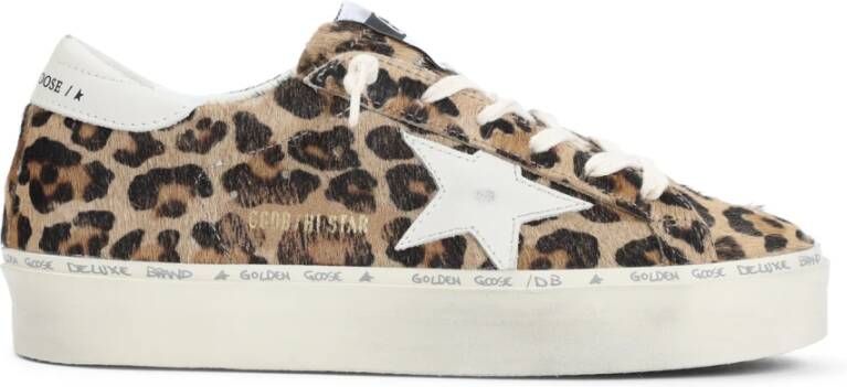 Golden Goose Horsy Beige Leren Sneakers Multicolor Dames