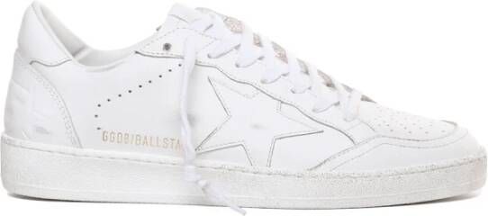 Golden Goose Ball Star sneakers van gebruikt-effect leer White Heren