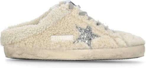 Golden Goose Ivoor Shearling Sneakers met Ster Logo