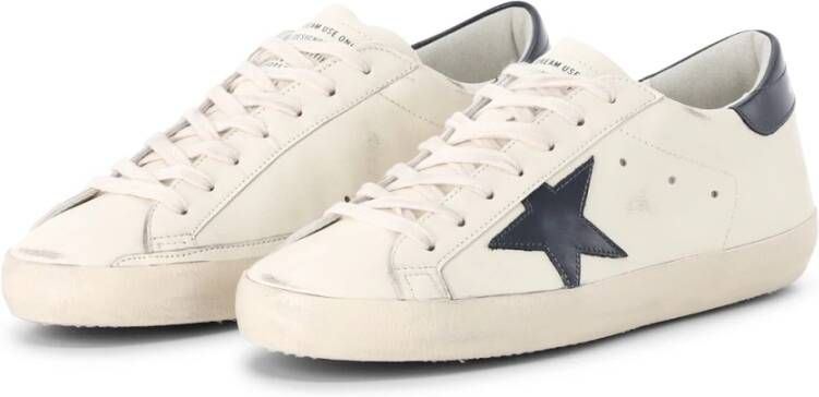 Golden Goose Beige Lace-Up Sneakers met Distressed Finish Beige Heren