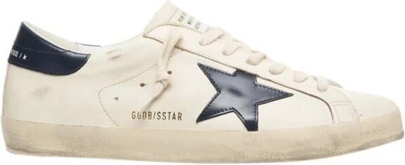 Golden Goose Beige Lace-Up Sneakers met Distressed Finish Beige Heren