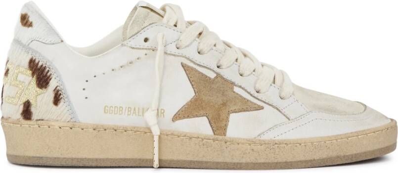 Golden Goose Leren Ballstar Sneakers met Bedrukte Hiel