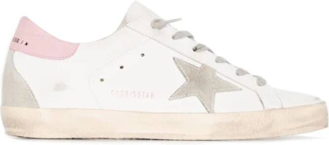 Golden Goose Sneakers met versleten effect en sterrenlogo Beige Dames