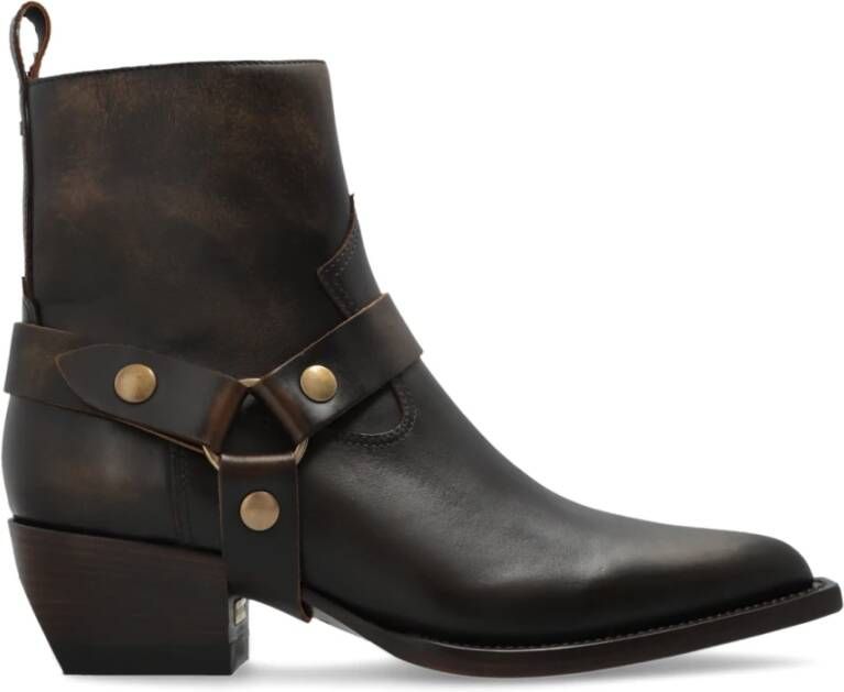 Golden Goose Leren enkellaarsjes Debbie