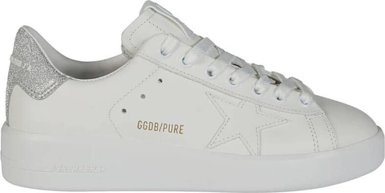 Golden Goose Pure Star Sneakers Wit Grijs Leer White Dames