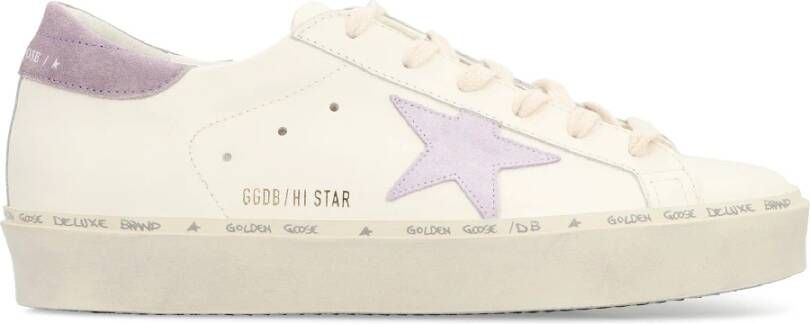 Golden Goose Low-Top Sneakers Hi Star Leather Upper Sneakers in wit