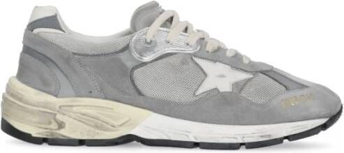 Golden Goose Leren Sneakers Gray Heren