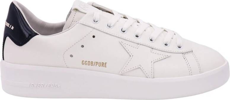 Golden Goose Leren sneakers met contrasterende patch White Heren