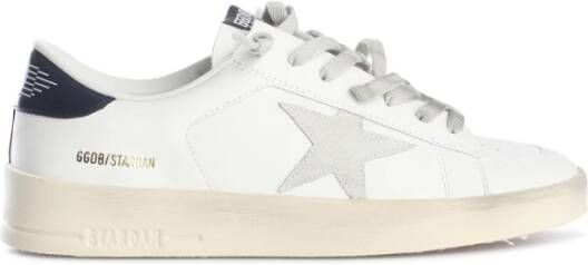 Golden Goose Witte Leren Sneakers met Sterrenpatch White Dames