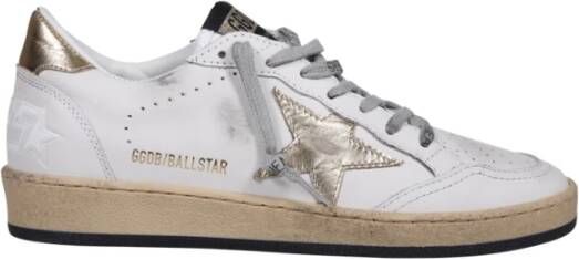 Golden Goose Low-Top Sneakers Ballstar Leather Sneakers in wit